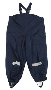 Tmavomodré voděodolné podšivé laclové kalhoty Impidimpi