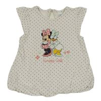 Bílá balonová tunika s Minnií a Daisy Disney