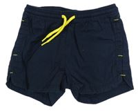 Tmavomodré plátenné kraťasy Lupilu