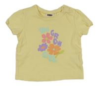 Žlté tričko s kvietkami Lily & Dan