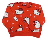 Červená oversize mikina s Kitty Matalan