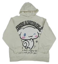Bílá mikina s potiskem Cinnamoroll a kapucí C&A