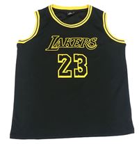 Černo-žluté sportovní tílko s nápisem - Lakers a číslem