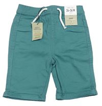 Šalvějové teplákové riflové kraťasy Denim Co.