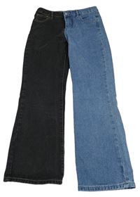 Čierno-modré wide leg rifle SHEIN