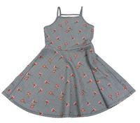Čierno-biele vzorované šaty s kvietkami PRIMARK
