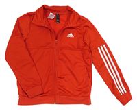 Červeno-biela prepínaci športová mikina Adidas