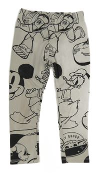 Světlebéžové tepláky s Disney obrázky ZARA