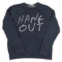 Tmavomodrá melírovaná mikina s nápismi name it.