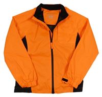 Kriklavoě oranžovo-čierna šušťáková funkčná jarná bunda MOUNTAIN WAREHOUSE