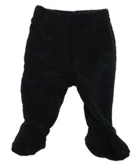 Černé plyšové polodupky DU PareiL