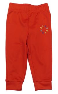 Červené športové tepláky Adidas