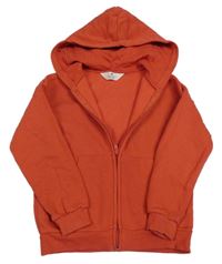 Tmavooranžová prepínaci mikina s kapucňou H&M