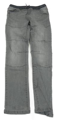 Sivé rifle s úpletovým pasom C&A