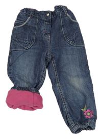 Modré cuff thermo rifle s květem C&A