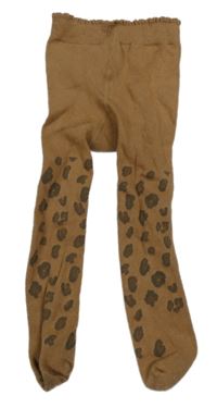 Hnědé punčocháče se vzorem Next