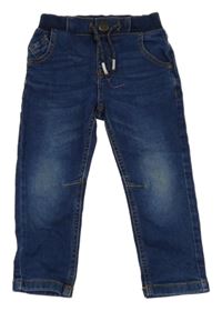 Modré rifle s úpletovým pasem Mothercare