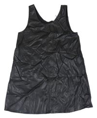 Čierne koženkové šaty H&M