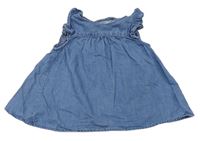 Modré ľahké rifľové šaty H&M