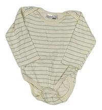 Smetanovo-zelené pruhované body Ergee