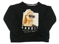 Čierna mikina s Barbie Matalan