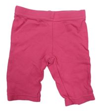 Fuchsiové lehké capri tepláky F&F