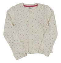 Smotanový prepínaci sveter s hviezdami Zara