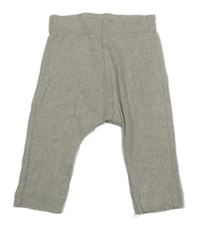 Béžové melírované rebrované ľahké tepláky Nutmeg