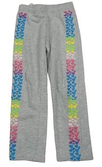 Sivé melírované tepláky so srdiečkami Impidimpi