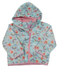 Mátová šušťáková jarná bunda s Peppou a kapucňou