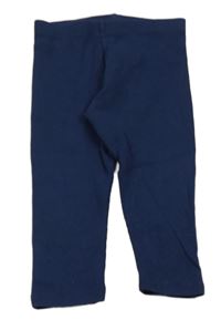 Tmavomodré rebrované legíny M&S