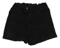 Černé riflové kraťasy H&M