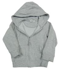 Sivá melírovaná prepínaci mikina s kapucňou Primark