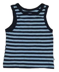 Tmavomodro-modré pruhované tielko Zebralino