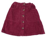 Vínová menšestrová prepínaci sukňa E-Vie