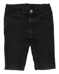Černé skinny fit riflové kraťasy H&M