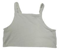 Smotanový crop top Zara