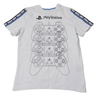 Biele tričko s ovladači - PlayStation C&A