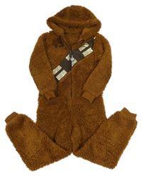 Hnedá huňatá kombinéza s kapucí - Star Wars