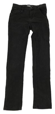 Čierne skinny teplákové rifle