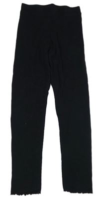 Černé žebrované legíny PRIMARK