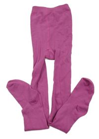 Tmavorůžové punčocháče