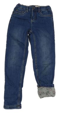 Tmavomodré podšité skinny rifle Lupilu