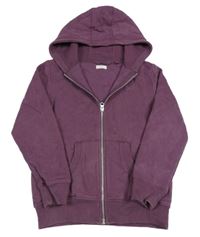 Fialová prepínaci mikina s kapucňou Next