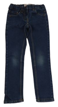 Tmavomodré skinny rifle Alive