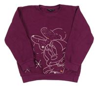 Fuchsiová mikina s Minnie Disney