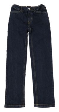 Tmavomodré slim fit rifle H&M
