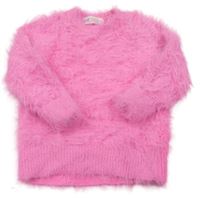 Neónově ružový chlpatý sveter H&M