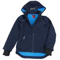 Tmavomodrá softshellová bunda s kapucňou S. Oliver
