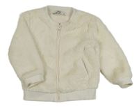 Biela kožušinová podšitá bunda C&A